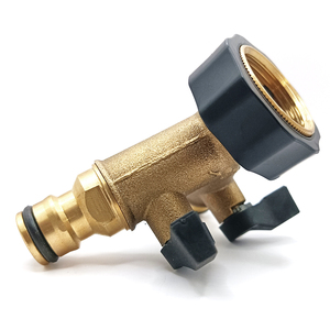 Raccordo a 2 vie per tubo da giardino, tipo ciuccio, in ottone resistente, con connessione filettata standard UE per irrigazione e uso esterno - Product Image 6