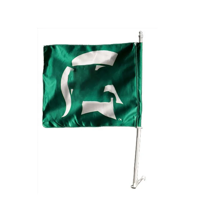 Aangepaste Grootte Promotie Polyester Mexico Auto Vlag Afdrukken Vlaggen Alle Land Autoruit Banner Vlaggen