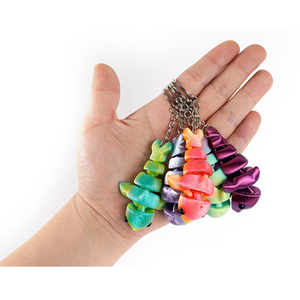 Vashine 3D In Keychain Đầy Màu Sắc Thân Thiện Với Cá Heo Hành Động Hình Linh Hoạt Pha Lê Trang Trí Đồ Chơi PLA Động Vật Vui Toi - Product Image 2