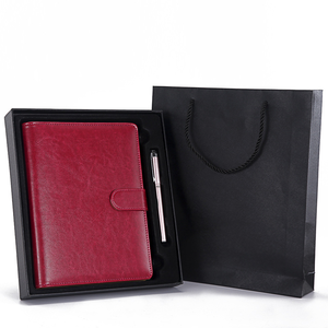 <span class=keywords><strong>Journal</strong></span> Hardcover Planer gefüttert Custom ized PU Lederbezug Büros Sublimation Notebook Papier Briefpapier Geschenkset 2024 mit Stift - Product Image 5