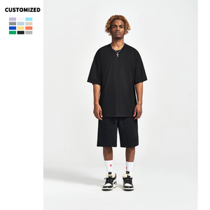 เสื้อยืดผู้ชาย240g 32เนื้อผ้าฝ้าย100% โลโก้ตามสั่งเสื้อยืดขนาดใหญ่เสื้อยืดสำหรับผู้ชาย - Product Image 5