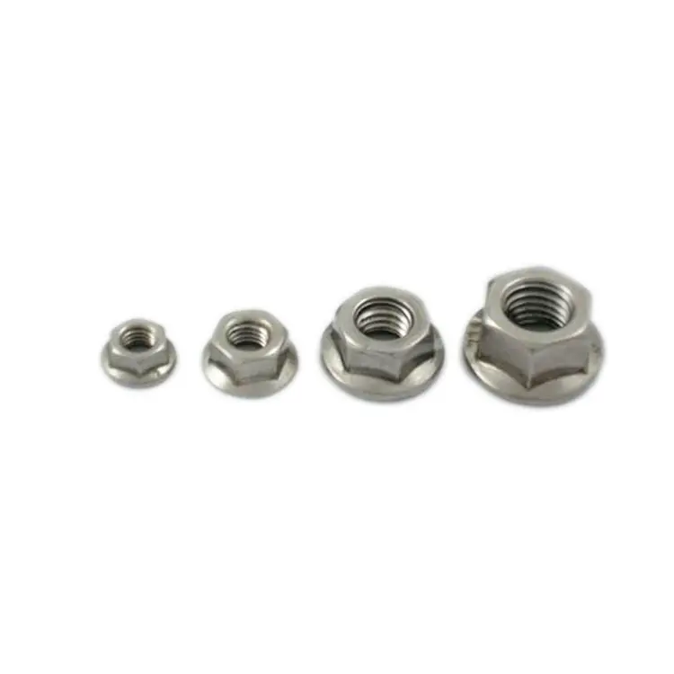 DIN6923 DIN6926 GB6183 RoHS zinc plated stainless steel hexagon flange nut for DIN6921 bolt