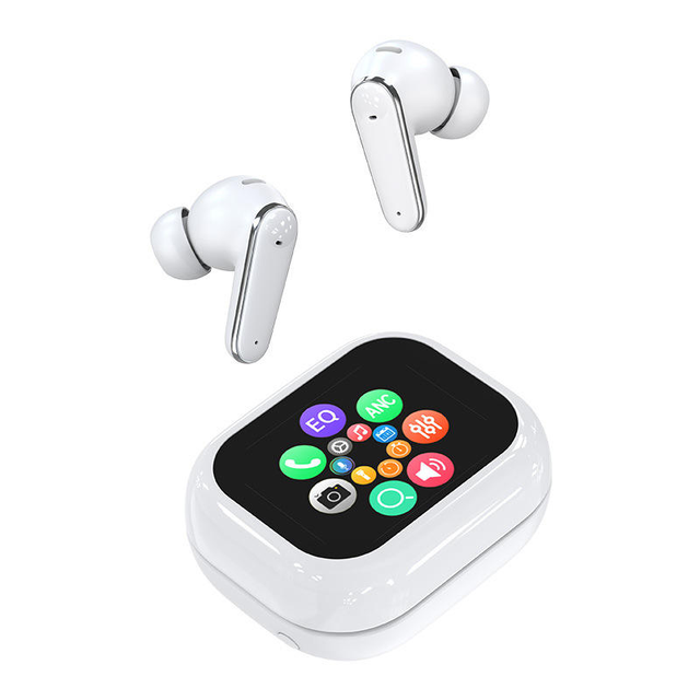 LED Screen Display TWS Earphones C11 BT5.4 Headset ANC ENC Noise Reduction 400mah Large Battery Case HiFi Music Headphones