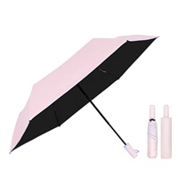 Parasol pliable à main avec motif chaton adorable, protection UV UPF, double usage pluie et soleil, logo de marque personnalisable