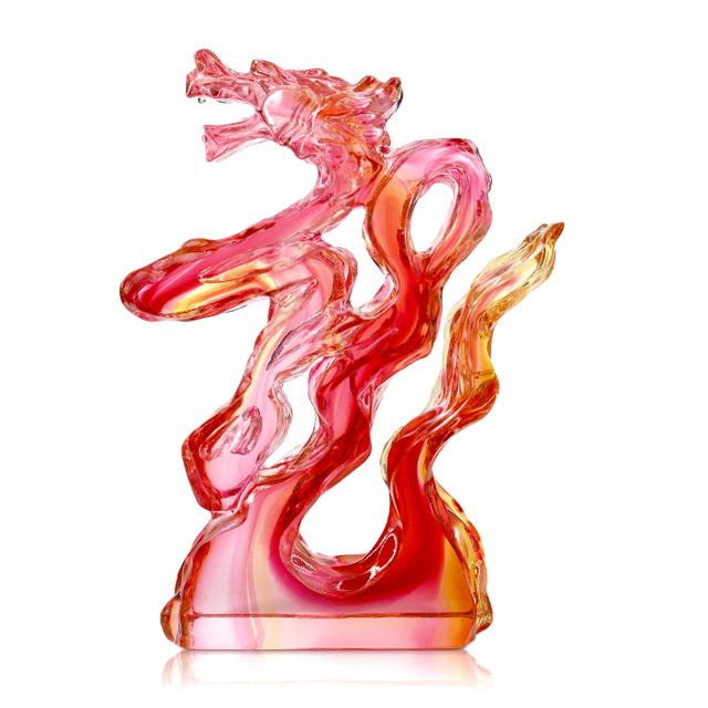 Offer Sample 1 Color Modern Sculpture: New Fashion Glass Sculpture Dragon