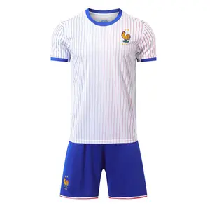 最佳质量定制升华印花欧式男式运动衫蓝色运动服足球衫准备船最佳款式套装