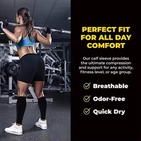 Manchons de mollet de compression texturés élastiques respirants pour le football, le cyclisme et la conception antidérapante pour des performances améliorées