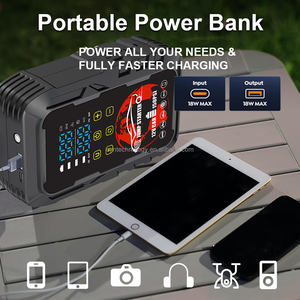 Пусковое устройство с компрессором, портативное пусковое устройство для автомобиля с воздушным насосом, внешний аккумулятор с функцией подкачки шин - Product Image 5