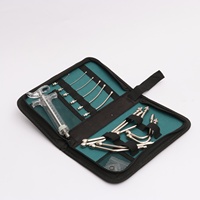 Buse de gainage orale réutilisable Luer Lock Gun Canule Bird Feeding Needle Bag Drenching Kit Canule Vétérinaire pour Animal