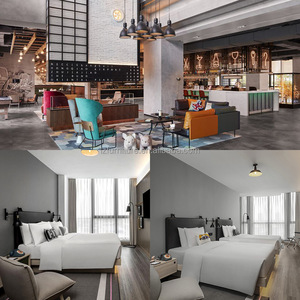 ชุดเฟอร์นิเจอร์ห้องนอนโรงแรม 3 ดาว พร้อมหัวเตียงไม้ MDF สำหรับโรงแรมบูติกและโรงแรมในเมือง - Product Image 3