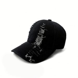 Casquette de baseball déchirée style cowboy pour printemps, été, automne – Simple, tendance, protection solaire – Cadeau promotionnel de bonne qualité - Product Image 5