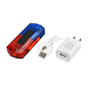 ไฟเตือน LED สีแดงและสีน้ำเงินกระพริบพร้อมเซ็นเซอร์แรงโน้มถ่วงสำหรับการรักษาความปลอดภัย การจัดการทรัพย์สิน การจราจร และการช่วยเหลือ - Product Image 1
