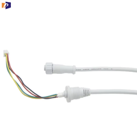 Connecteur de câble étanche M13 2-6 broches mâle/femelle IP67 en nylon, montage rapide sur panneau, faisceau de câbles personnalisé