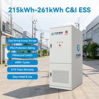 Contenedor de Almacenamiento de Energía con Batería Todo en Uno de 261 kWh, Sistema de Energía Solar Fuera de la Red de 125 kW PCS, Compatible con Generadores Diésel