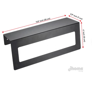 <span class=keywords><strong>Étagère</strong></span> <span class=keywords><strong>murale</strong></span> de salle de bain en métal noir, 2022 pièces, artisanat métallique, support mural moderne industriel - Product Image 4