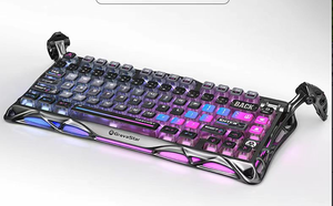 <span class=keywords><strong>Clavier</strong></span> mécanique sans fil pour jeux Alibaba GravaStar Mercury K1 Pro 75% avec 79 touches, rétroéclairage RVB, interrupteurs linéaires - Product Image 4