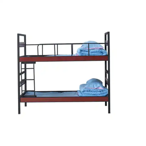 Nhà Máy Tùy Chỉnh Thép Dành Cho Người Lớn Giường Tầng Khung Kim Loại Hai Tầng Giường Nhà Trường Ký Túc Xá Khách Sạn Ký Túc Xá Sắt Loft Giường - Product Image 2