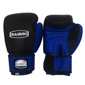 Two Tone Men's 12oz 14oz Customized Color Synthetic Leather <b>Boxing</b> Gloves for Closure Adjustable Wrist Strap for Martial Arts - Product Image 3