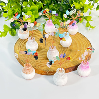 Mini bonsái de cristal tallado a mano al por mayor, árbol de la vida de grava de cuarzo natural con grabado para decoración de Mesa del hogar