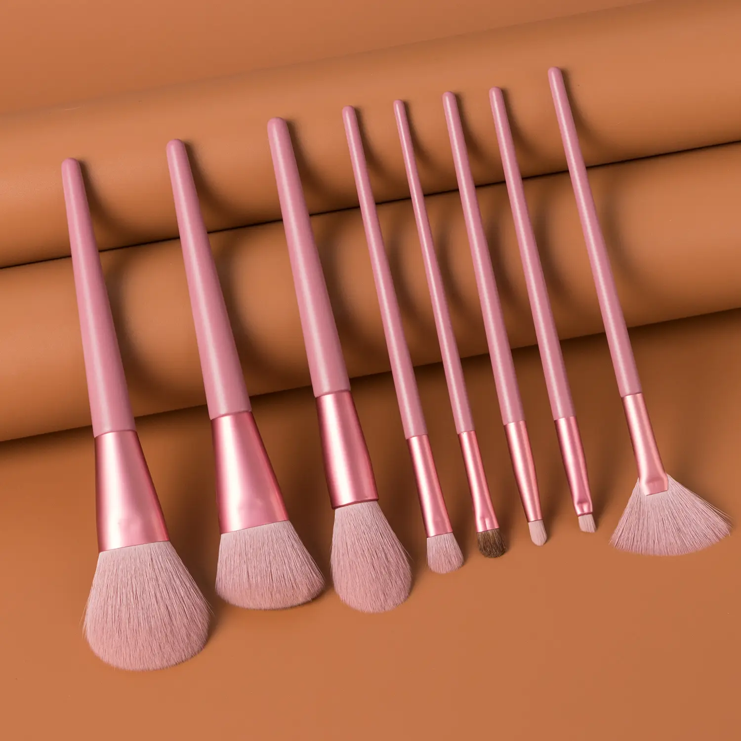 8pcs Makeup Brushes Set sliver pink maquiagem Eyeshadow Make Up Brushes