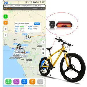Modulo tracker GPS per computer da bicicletta wireless 2400mah tracker GPS alimentato a batteria ricaricabile con scheda sim