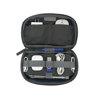 Accessoires électroniques, étui de transport souple et portable en polyester imperméable et durable, boîte de rangement pour câbles