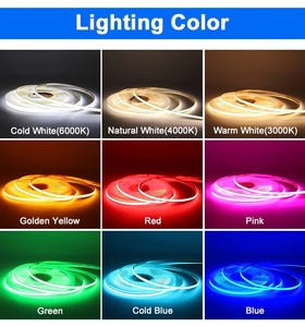 Bande lumineuse <span class=keywords><strong>LED</strong></span> COB 12/24V DC, 10 mètres, éclairage paysager, 5 mètres, couleur unique blanche, IP67, bande <span class=keywords><strong>LED</strong></span> COB - Product Image 5