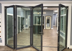 Best Seller Nice <strong>View</strong> Glass Bi-Fold <strong>Doors</strong> Aluminum Balcony <strong>Door</strong> Heavy Duty Exterior Accordion <strong>Doors</strong> - Product Image 2