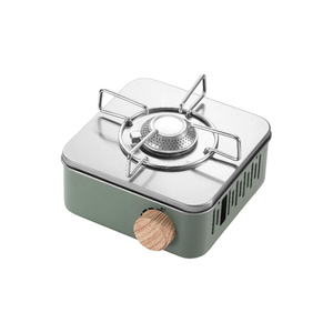 Barbecue de camping portable à gaz propane en acier inoxydable, petit, pliable, automatique, avec allumage intégré - Conception monobloc facile à transporter - Product Image 1