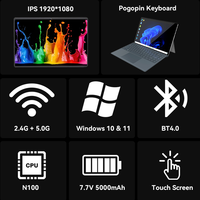 GreatAsia 2-en-1 Surface Pro 14 Pouces Ordinateur Portable Tactile RAM 16 Go ROM 256 Go avec Clavier Détachable Win11