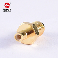 Adaptador Coaxial RF VIEW IS ELECTRONIC VIEWIS-SMA/SMB-KJ SMA Hembra SMB Macho 50ohm DC-4GHz, Conectores de Latón Chapado en Oro