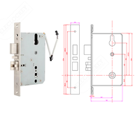 Système de serrure d'hôtel à carte RFID européen/ANSI pour portes en bois/acier, serrure intelligente haute sécurité, logiciel de gestion gratuit