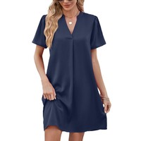 Robe en lin élégante de haute qualité, douce pour femmes, adaptée aux fêtes et à la mode décontractée