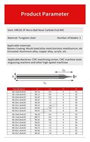 Fraise à micro-ondes en carbure de tungstène à 4 cannelures non revêtue, outil de fraisage CNC à queue droite 1mm-20mm