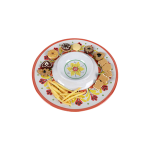 Bestwares - Plato de Melamina Irrompible de Primera Calidad con Estampado Floral Siciliano para Servir Aperitivos en Hoteles, Restaurantes y Eventos - Product Image 2