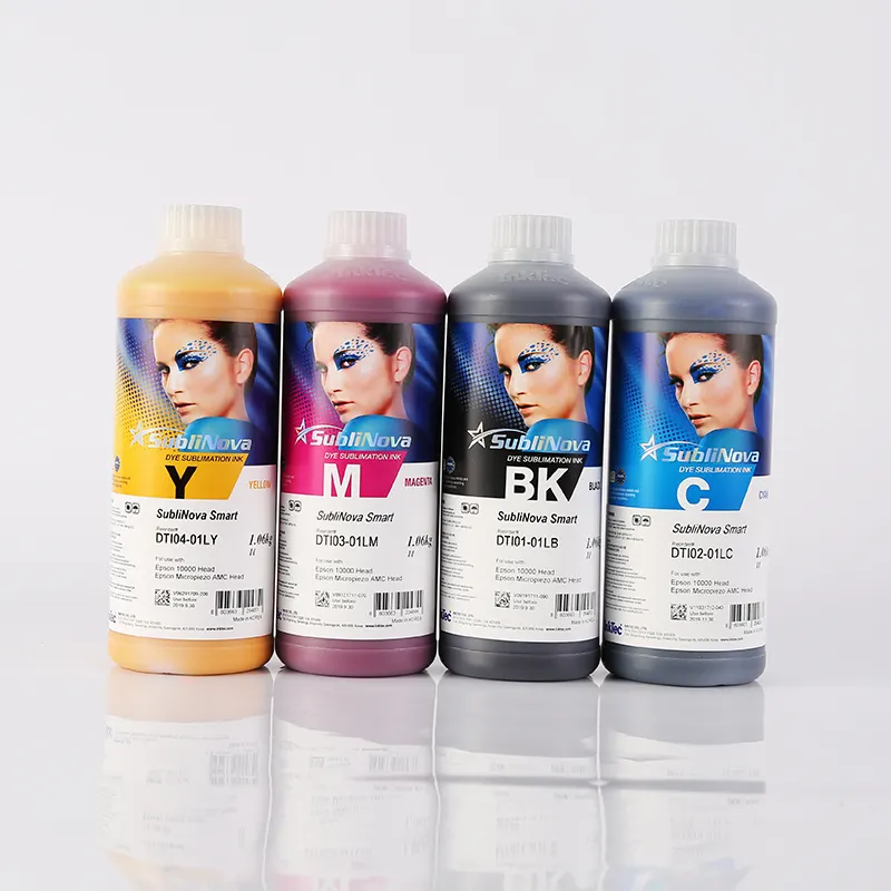 Düşük fiyat kore Sublinova Inktec açık su bazlı boya sublime boya mürekkep için hafif Polyester kumaş