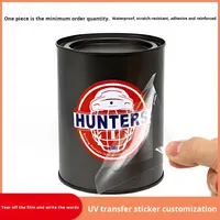 Étiquette autocollante en feuille d'or à transfert UV et à froid, logo personnalisé, transparente, détachable, pour engrais et usage agricole