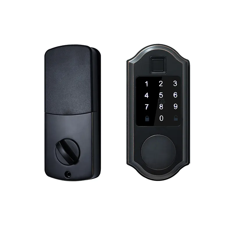 2023 vendita calda serratura biometrica automatica Wifi App combinazione blocco impronte digitali di sicurezza domestica