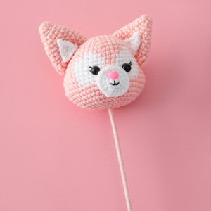 Ramas de flores grandes de dibujos animados de lana para el Día DE LOS NIÑOS Regalo de cumpleaños perfecto Muñeca de dibujos animados terminada Flores y plantas decorativas - Product Image 3