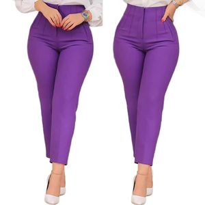 Prezzo all'ingrosso sconto <span class=keywords><strong>da</strong></span> <span class=keywords><strong>donna</strong></span> <span class=keywords><strong>pantaloni</strong></span> Casual a vita alta <span class=keywords><strong>pantaloni</strong></span> <span class=keywords><strong>da</strong></span> <span class=keywords><strong>ufficio</strong></span> formali - Product Image 1