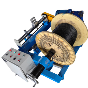 Bobineuse de fil à moteur pneumatique/manuel <span class=keywords><strong>GS800</strong></span> de haute qualité, machine à enrouler à grande capacité 800 kg, bleue, 110x120x130cm, 300 tr/min - Product Image 1