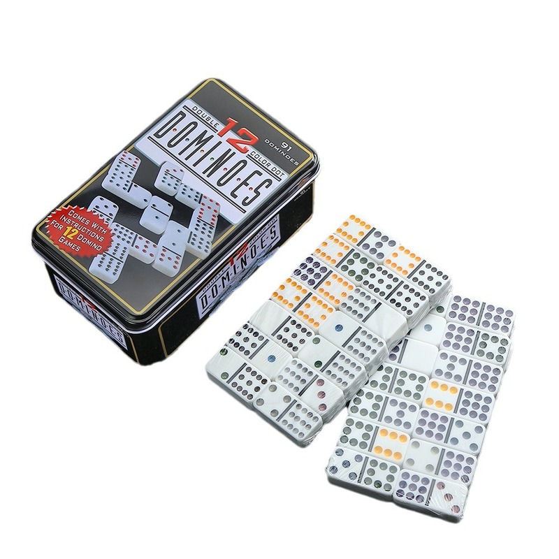 Colorful Double 12 Dominoes Set