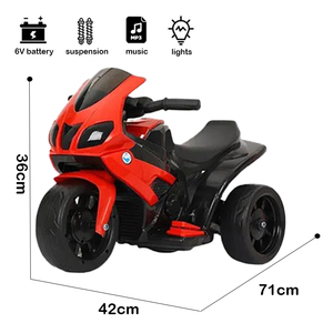 6V Battery Powered <strong>Kids</strong> Electric Motorcycle, Stable 3-Wheel Ride on <strong>Trike</strong> for Toddlers 2-4 Years Old, OEM/ODM Wholesale - Product Image 2
