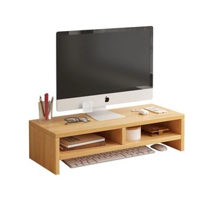Support de rangement de bureau avec support pour écran, organisateur multifonctionnel pour bureau et espace d'étude, forme rectangulaire, type sur pied - Product Image 3