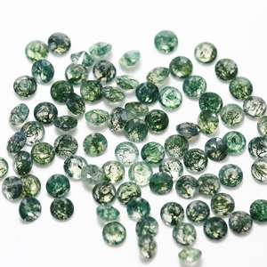 Fabrika doğrudan satış doğal sucul yosun akik yuvarlak Faceted 3.0 Moss akik su bitkileri açık ve şeffaf - Product Image 2