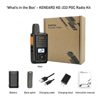 KENEARD KE-333 4G pour Full Netcom, double Nano SIM, batterie 3000 mAh, charge Type-C, puissance de sortie 2W, talkie-walkie PTT mondial