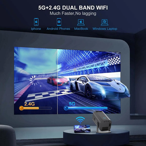 Nouveau projecteur portable HY320 Mini <span class=keywords><strong>Magcubic</strong></span> 4K Android 11 natif 720P 100ANSI double Wifi BT cinéma - Product Image 4