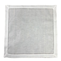 Directe Fabriekslevering Op Maat Gemaakte Klassieke Katoenen Ladder Hemstitch Linnen Servet Voor Bruiloften Restaurants