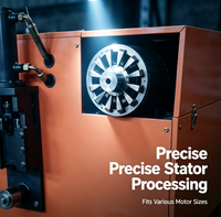 Équipement de démontage de moteurs électriques VANEST, machine de récupération du cuivre du stator du moteur, traitement et recyclage des moteurs usagés