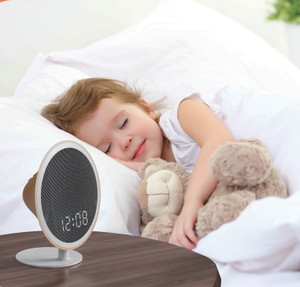 เครื่องเล่นเสียงสีขาวสำหรับเด็กรุ่นใหม่ที่ดีที่สุด MC-330 39นาฬิกาตั้งโต๊ะ LED 39แบบโมเดิร์นมีเพลงในตัวสีเทา/ไม้ลำโพง CE ROHS FCC - Product Image 1